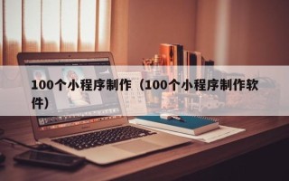 海安100个小程序制作（100个小程序制作软件）